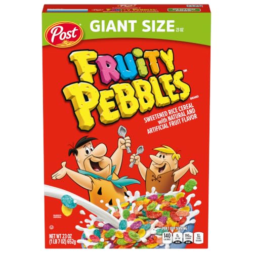 Fruity PEBBLES Breakfast Cereal, Gluten Free, 23 oz Box