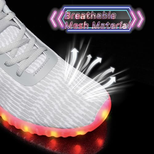 Image of Light Up Shoes for Women Men, LED Sneakers USB Charging Unisex Adult Glow Party Cool Dancing Shoes