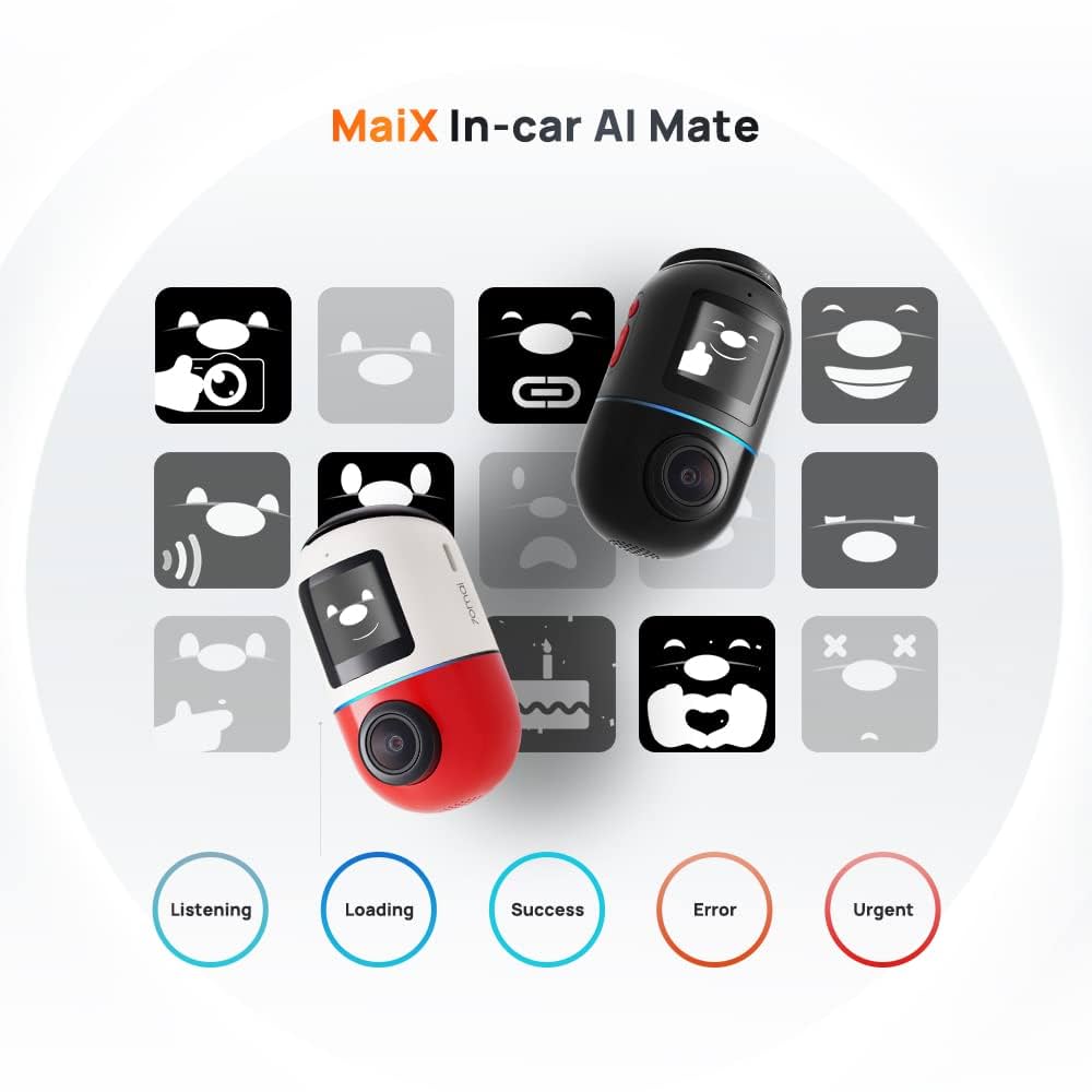 70mai Dash Cam Omni X200 64GB Red/White : Amazon.ae: Electronics