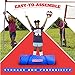 Champ Celebrations All-in-One Volleyball Set | Kids Sports Duffle Bag, Volleyball Net, Field Markers, Volleyball, Air Pump and Winner Team Trophy | for Home School, Groups & Birthdays - 12 Players