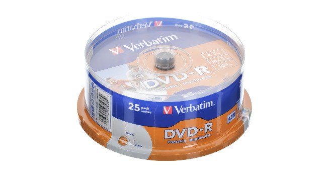 DVD-R Verbatim 4.7GB - Lot De 10 - Vitesse 16x, Finition Argent - Garantie à Vie