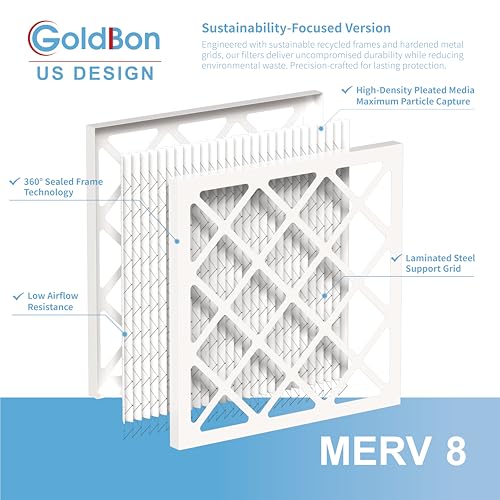 Image of 14x14x1 MERV 8 Air Filter 2-Pack for HVAC Furnace