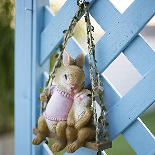 Résine animaux extérieurs lapin suspendu finition premium - 4