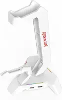 Suporte para headset com mouse Bungee e Hub Redragon Scepter Elite Branco