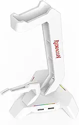 Suporte para headset com mouse Bungee e Hub Redragon Scepter Elite Branco