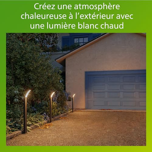 Borne extérieure Philips Splay étanche PowerShield éclairage longue durée - 7
