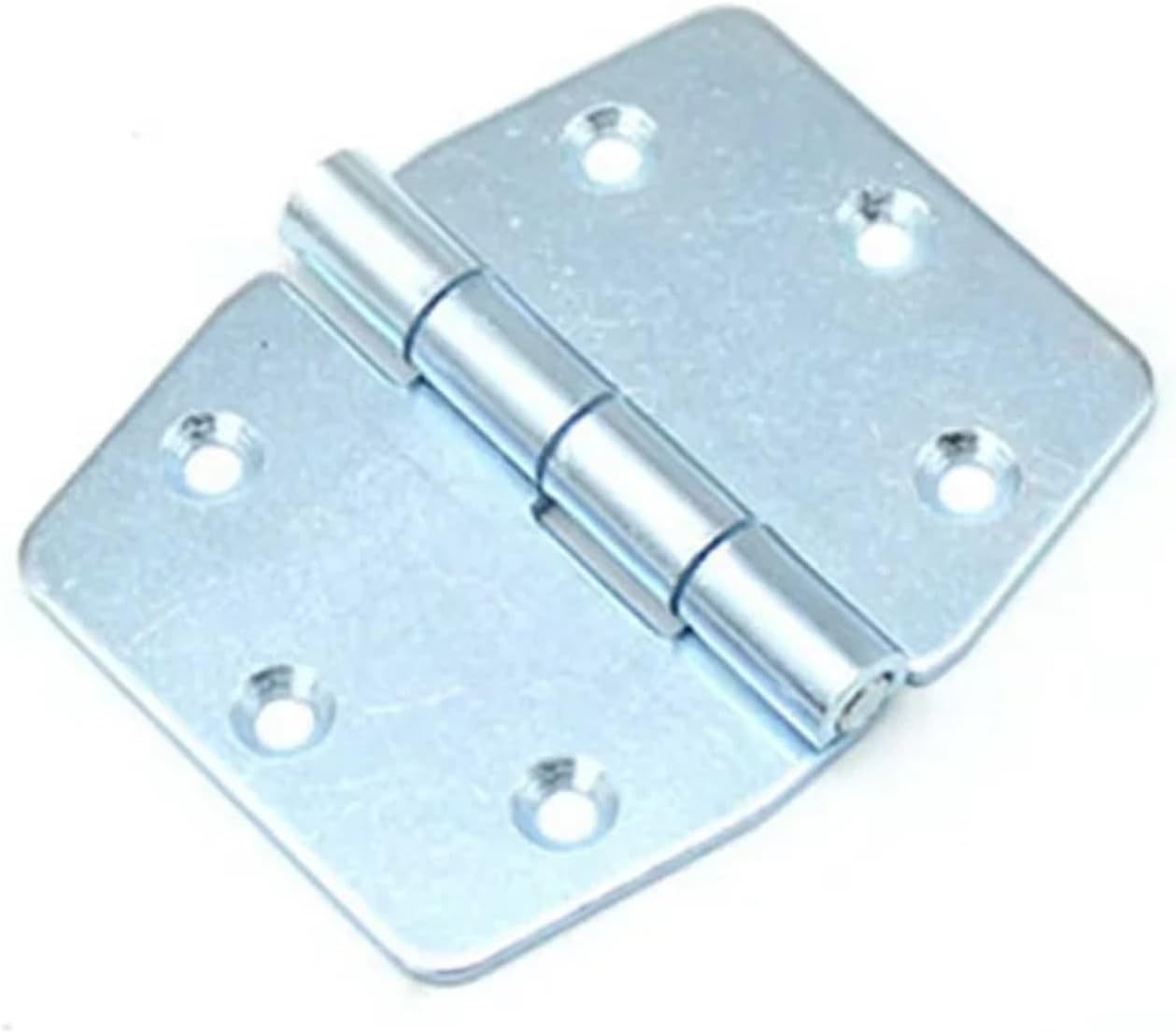 Industrial for Electric Control Boxes Hinges 304 Stainless Steel and Trapezoidal Oval Doors 1Pcs(Iron Zinc Blue)