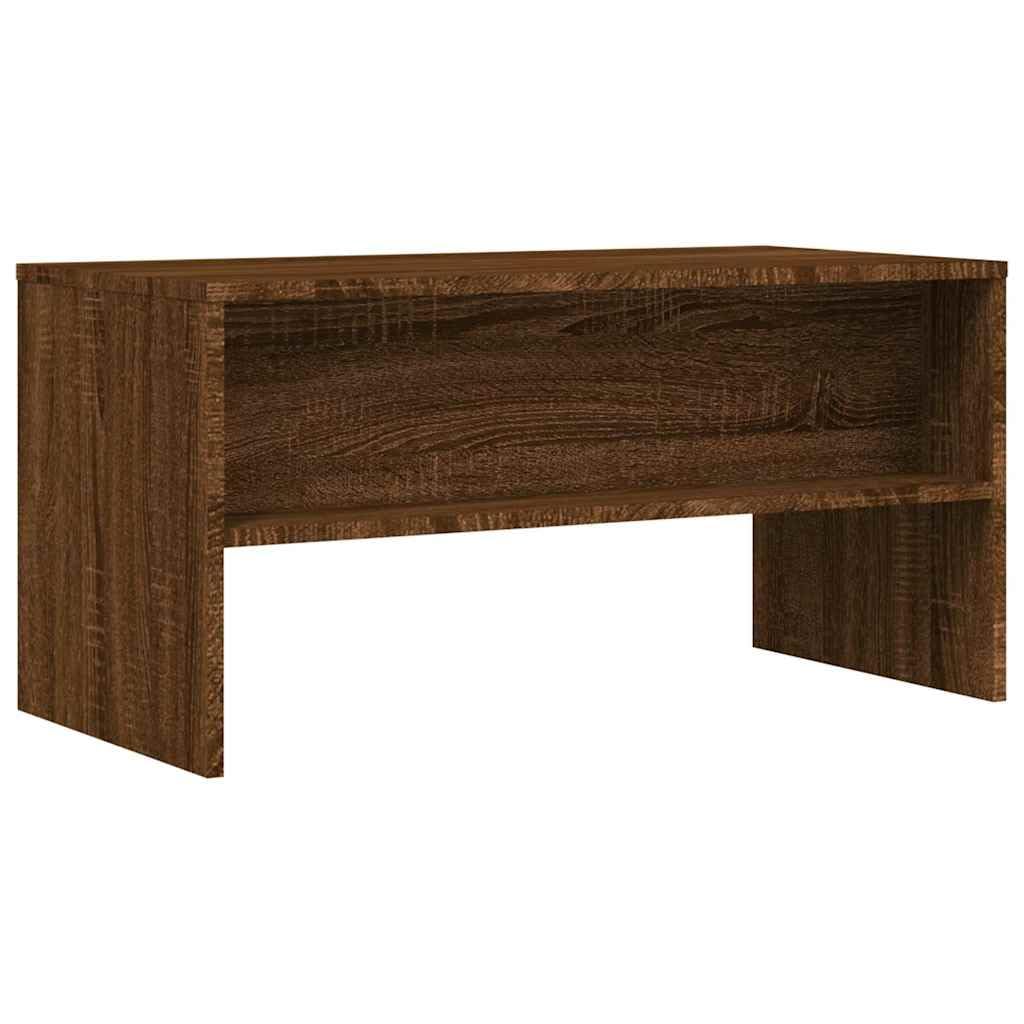 Mobile TV marrone effetto rovere, 80 x 40 x 40 cm, in legno