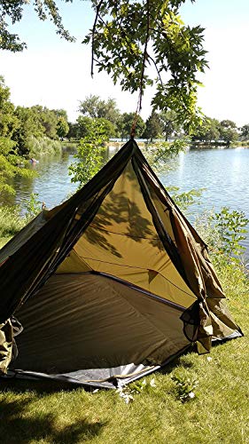 4 Person Tent, Trekker Tent 4 - Green (Tent with Poles)