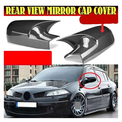 Coque rétroviseur cassée Renault Megane 2 solution de remplacement 1 paire boîtier noir - 2