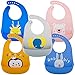 Bramble 5 Baberos Blando de Silicona para Bebés - Baby Bib Destete para Unisex | Sin BPA