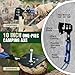 Mossy Oak Hatchet and Machete Knife Set with Sheath, One-Piece Axe & Hunting Knives with Paracord Handle, Zoomable Flashlight, Many Other Tools, Ideal Gift for Men Who Likes Hunting Outdoor Adventure