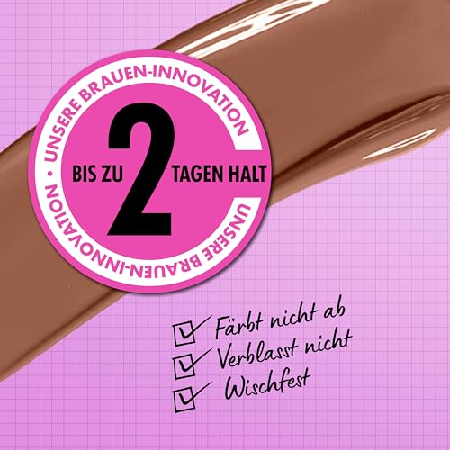 Nyx Professional Makeup Langanhaltendes und flüssiges Augenbrauengel, Für einen natürlichen Look und bis zu 2 Tage Halt, Ohne Abfärben und Verwischen, Zero to Brow, Farbe: Chocolate, 1 Stück