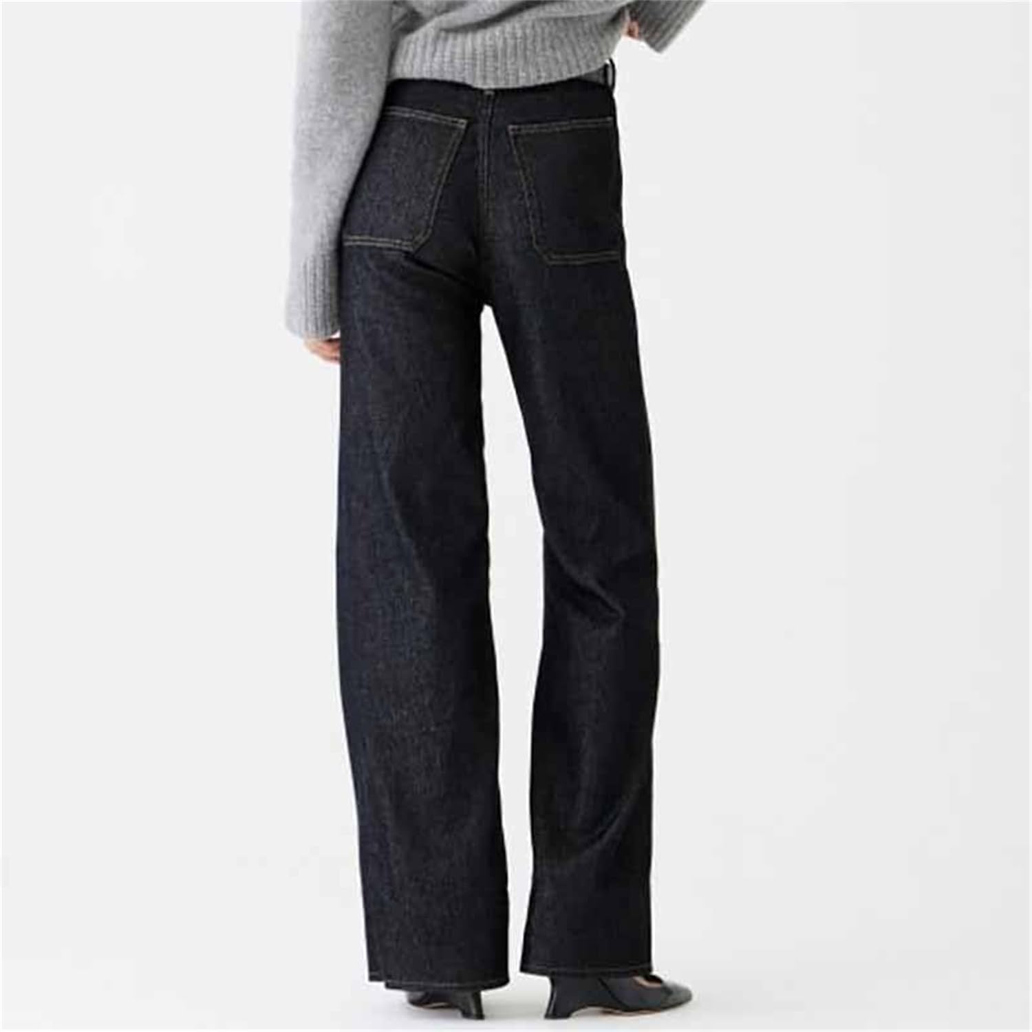 Tummy Control Sailor Wide Leg Trouser, Wide Leg Jeans - Image 2