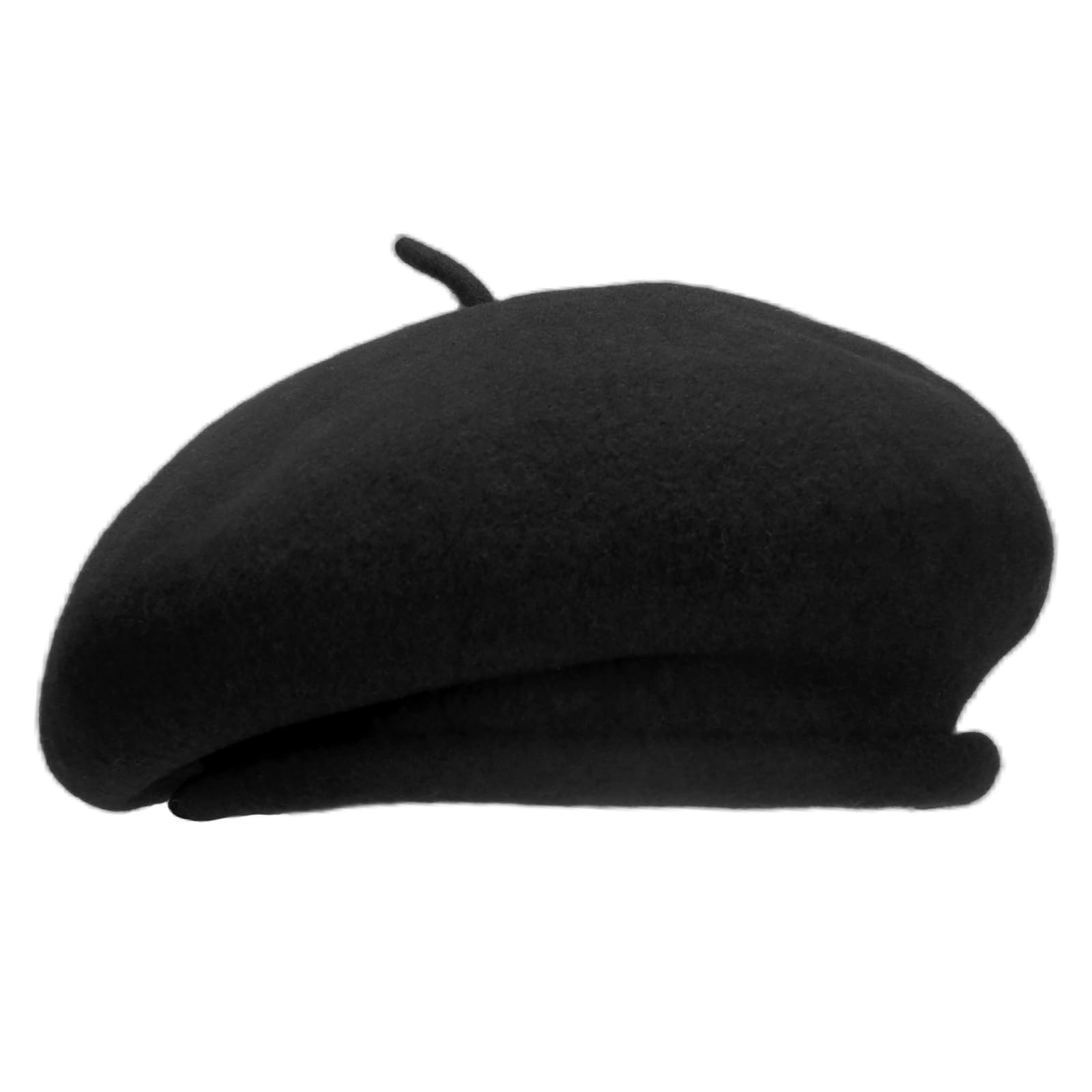 100% Wool Beret Hat with Adjustable Headband