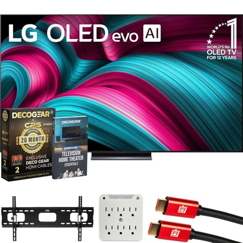 Image of LG OLED83C5PUA 83 inch C5 OLED evo 4K UHD webOS TV 2025 Bundle with CPS Exclusive 26 Month Protection, 2X HDMI Cable, Wall Mount, Surge Adapter & Deco Gear Complete Home Theater Beginner's Guidebook