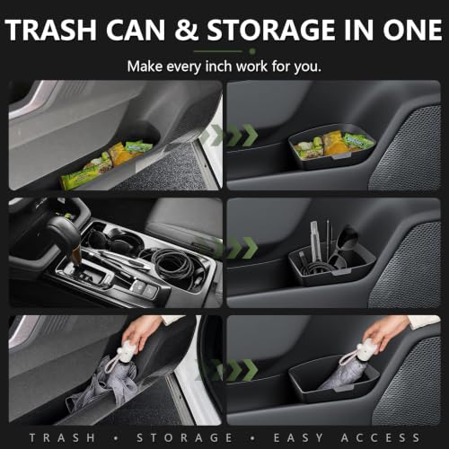 Image of for Explorer Trash Can for 2020-2026 Ford Explorer Small Car Trash Bin for Driver Side Front Door Pocket Trash Garbage Bin for 2026 Ford Explorer Accessories