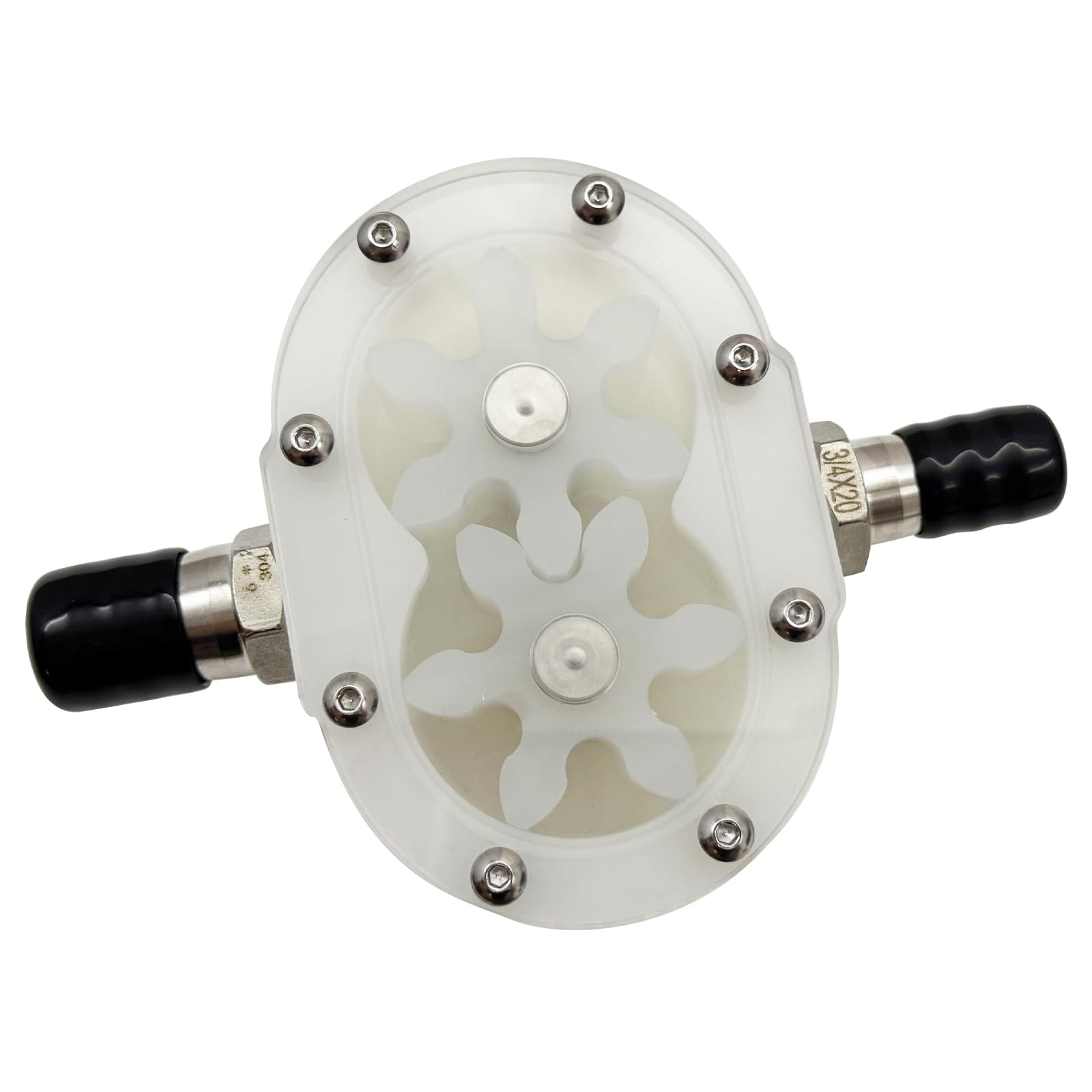 Gear Pump Head for Filling Machine Food-Grade Viscous Liquid 6 Teeth 5-10L Flow