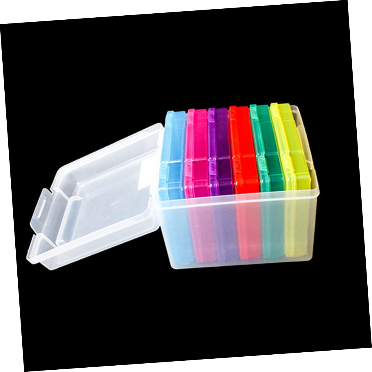 Mipcase Greeting Card Storage Organizer Photo Box Dividers 6-Piece Set Clear Plastic Cards Box Dividers for Sorting