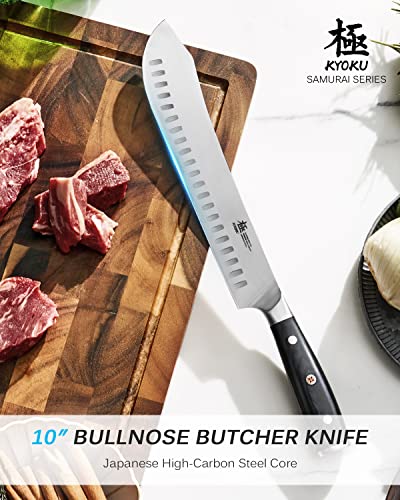 Image of KYOKU Samurai Series Knife Japanese Style1 (Bullnose Butcher Knife, 10 inch)
