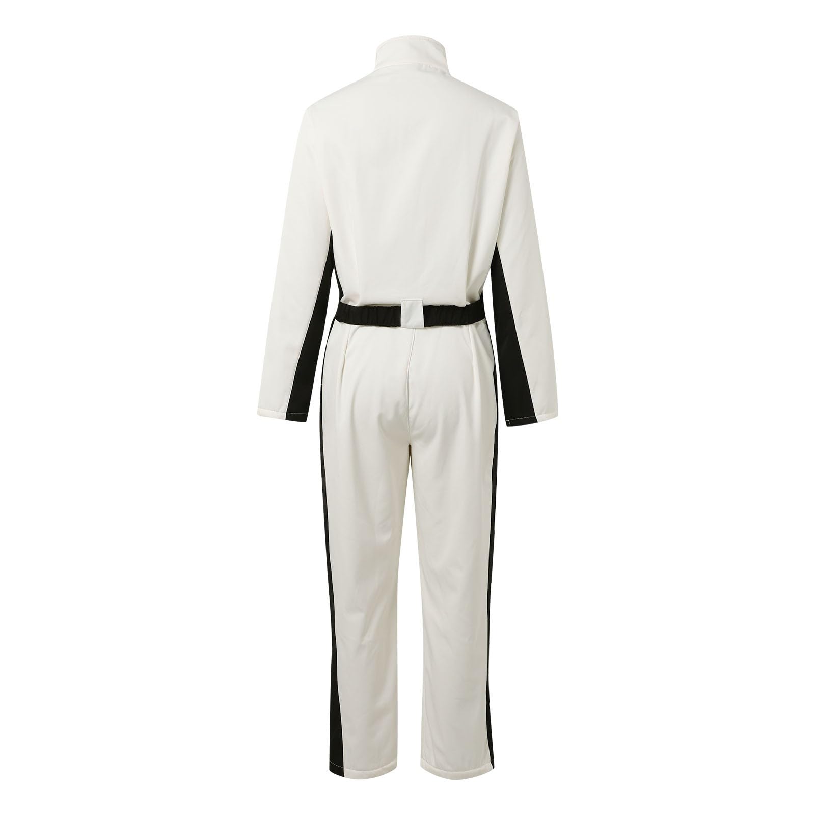Traje de esquí para mujer, traje de esquí de 2 piezas, mono de esquí de invierno, chaqueta de nieve cálida, esquiar, sillones, deportes al aire libre, con capucha, cierre de cremallera