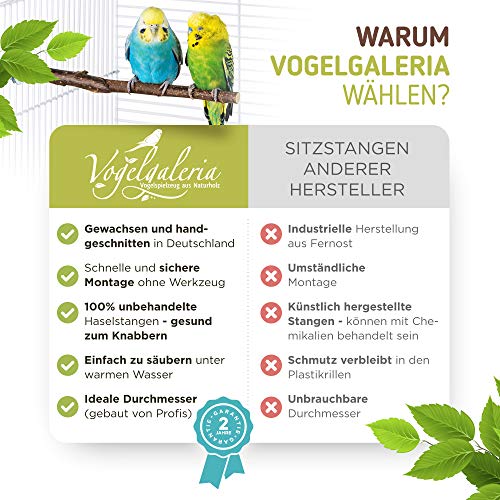 5 prachtige natuurlijke zitstokken voor vogels zoals grasparkiet, valkparkiet, kanarie, dwergpapegaaien, natuurlijke… - Afbeelding 8