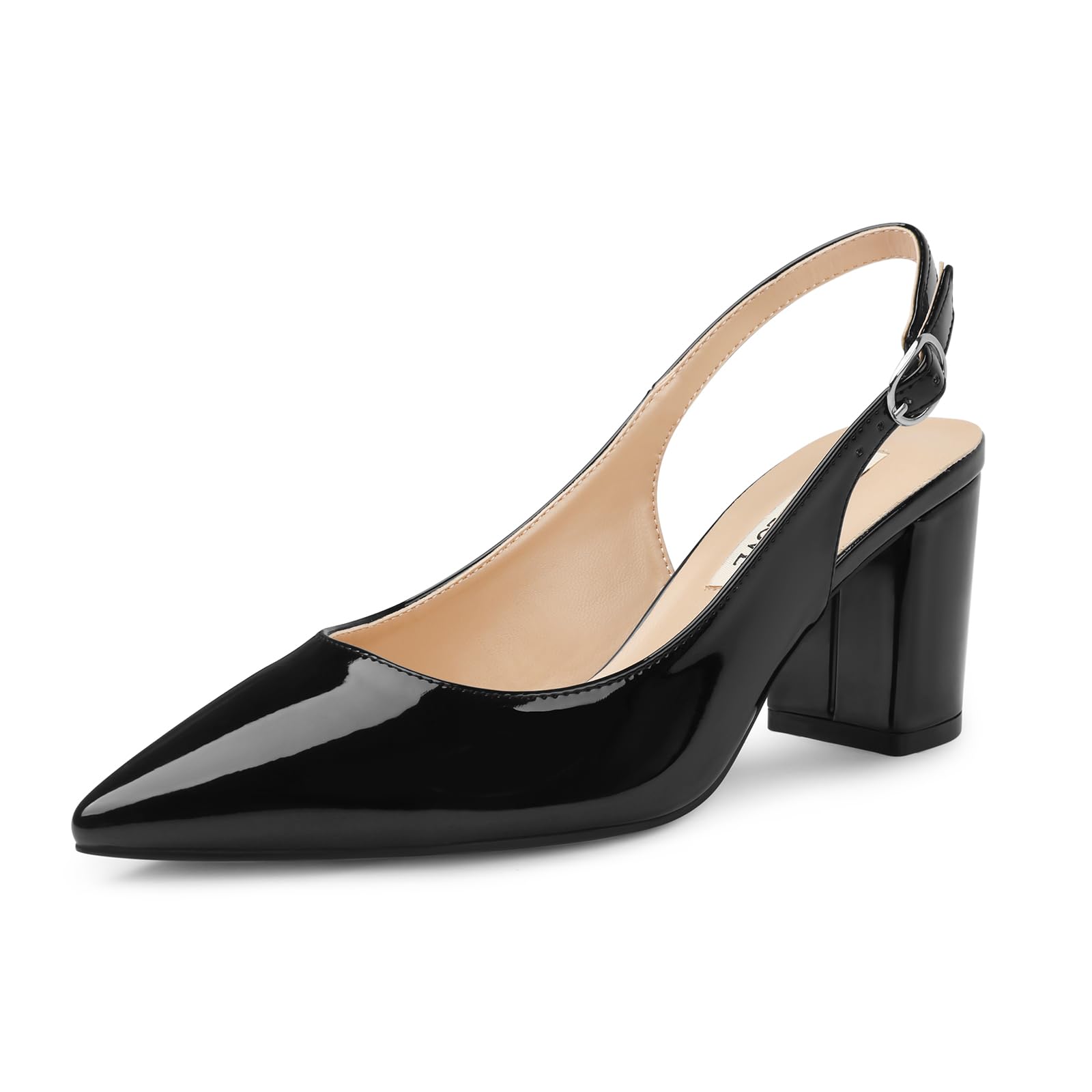 JOY IN LOVE Pumps for Women Chunky Heels Comfortable Block Heel Work Dress Pump Shoes