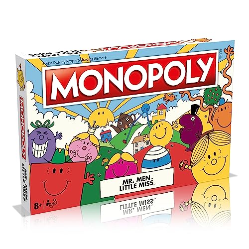 Winning Moves Mr Men and Little Miss Monopoly Board Game, Advance to Mr Tickle, Little Miss Splendid and Mr Sneeze