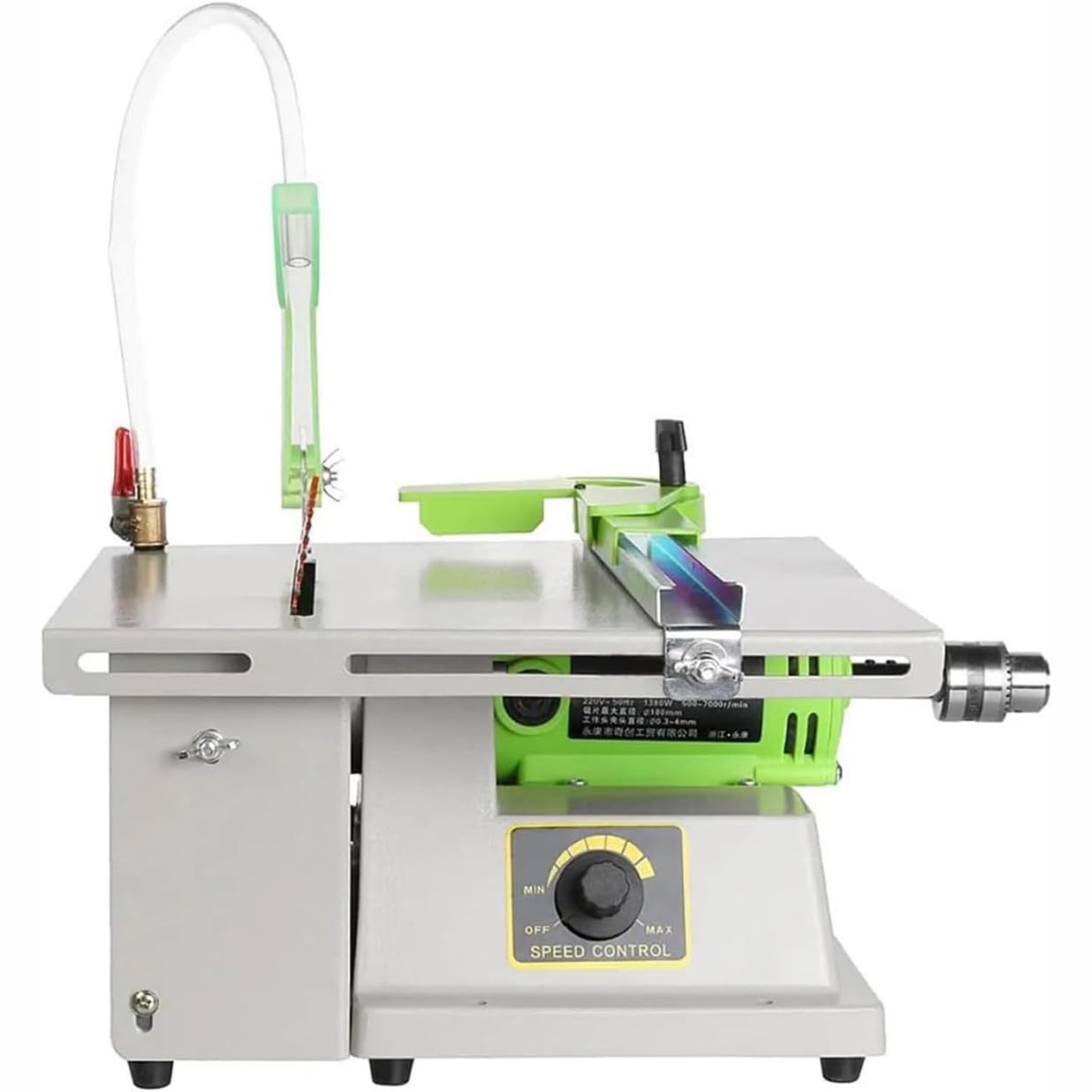 Jewel Polishing Grinding Machine, Gem Faceting Machine, 500-7000RPM Integrated Jade Stone Cutting Angle Machine, with Mechanical Handle Rock for Jewelry, Jade, Gem