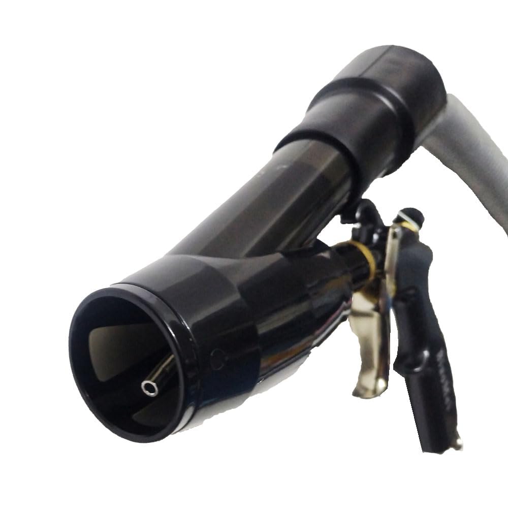 Pistola de soplado de aire y pistola de vacío con boquilla de flujo de aire ajustable de latón, pistola de limpieza que elimina rápidamente la suciedad y el polvo de la superficie, funciona con