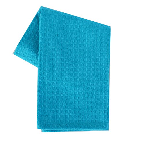 Dunroven House Waffle Weave Tea Towel, Turquoise