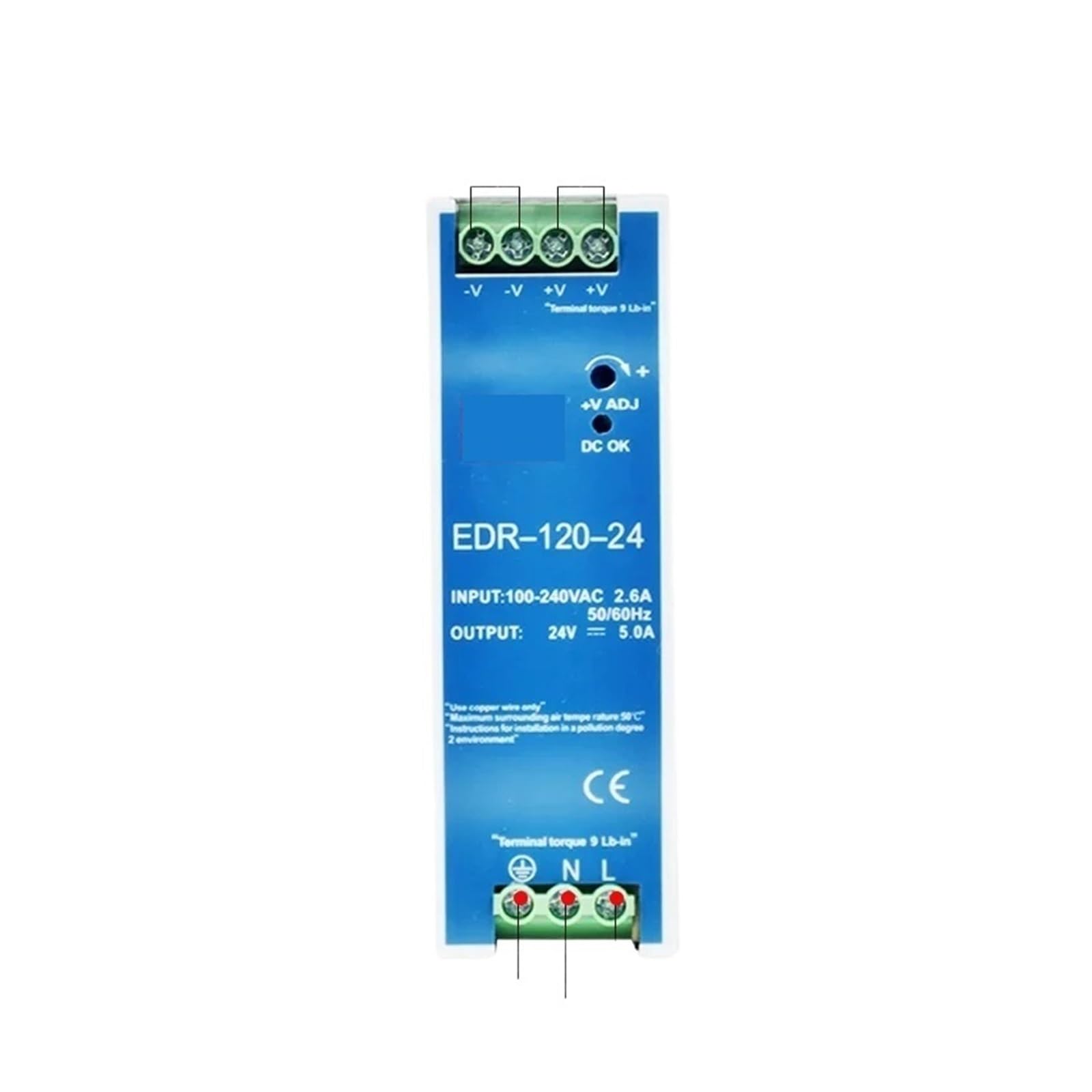 BALYDLUL 12V/24V DC AC 90-264V Input 12/24V Output DC 75W/120W/150W Transformer Power Supply(12V,EDR-150W)