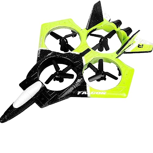 Drone para niños principiantes, RC Drone con luces LED, 360° Flip Quadcopter Drones, mantenimiento de altura, 3 velocidades, modo sin cabeza, arranque y aterrizaje con solo pulsar un botón, regalo