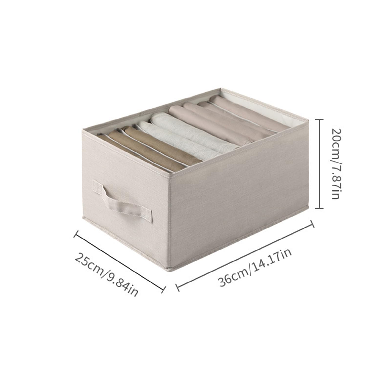 Caja de almacenamiento ropa interior 6 compartimentos estructura rígida para cajón cómoda dormitorio