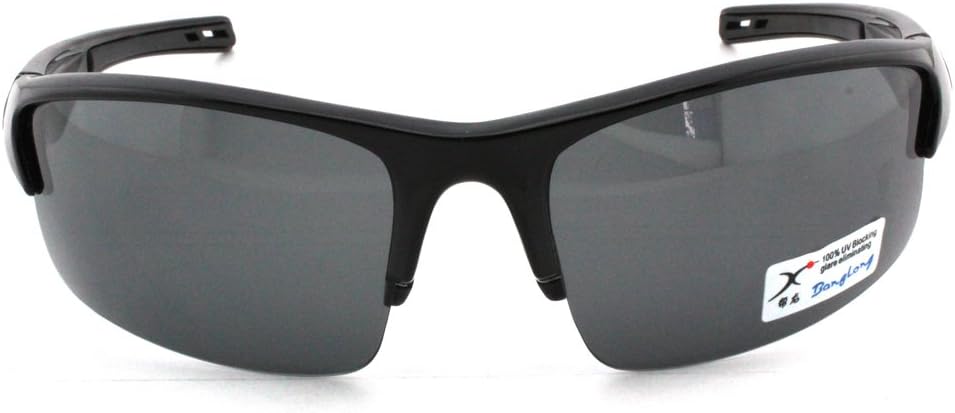 HTG THG Unbreakable Smoked Lens Polarized UV400 Glasses Sunglasses For Cycling Wrap Running Outdoor Sports Sunglasses Multi Sport Unisex With Black Case