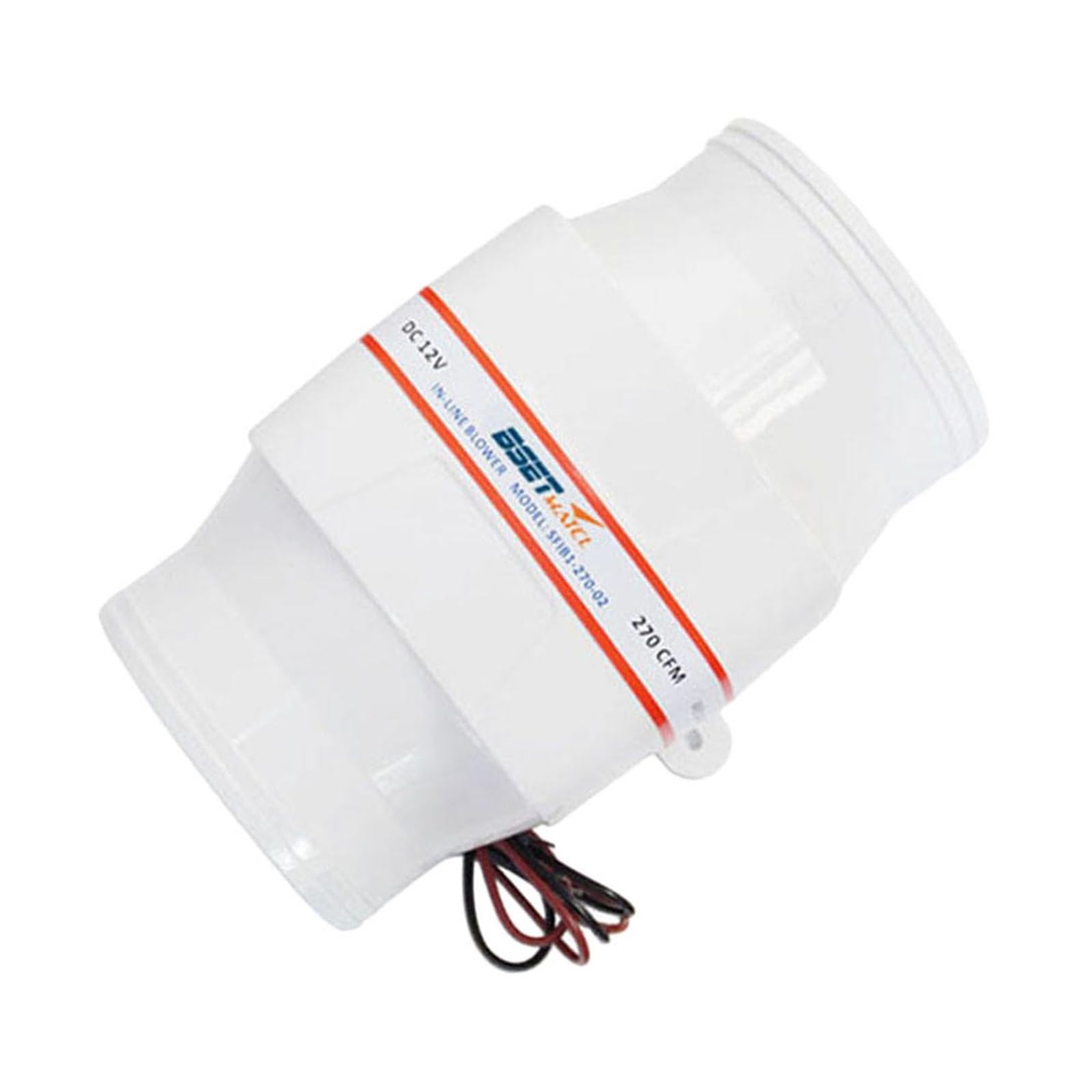 Ventilador de Extracción, Soplador En Línea Silencioso De 4 Pulgadas Y 270 CFM, Ventilador Turbo De Flujo De Aire Silencioso De 12 V For Circulación De Aire En Conductos, Rejillas De Ventilación Y Tie