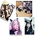 KEESIN Conjunto de Cosplay de Gato Guantes de Garra de Felpa Orejas...