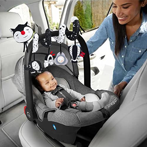 Orzizro Car Seat Toys, High Contrast Black And White Toys For Infants 0-3 6 12 Months, Musical Black Fox Carseat Toys Stroller Toys For Babies Newborns #TOP4