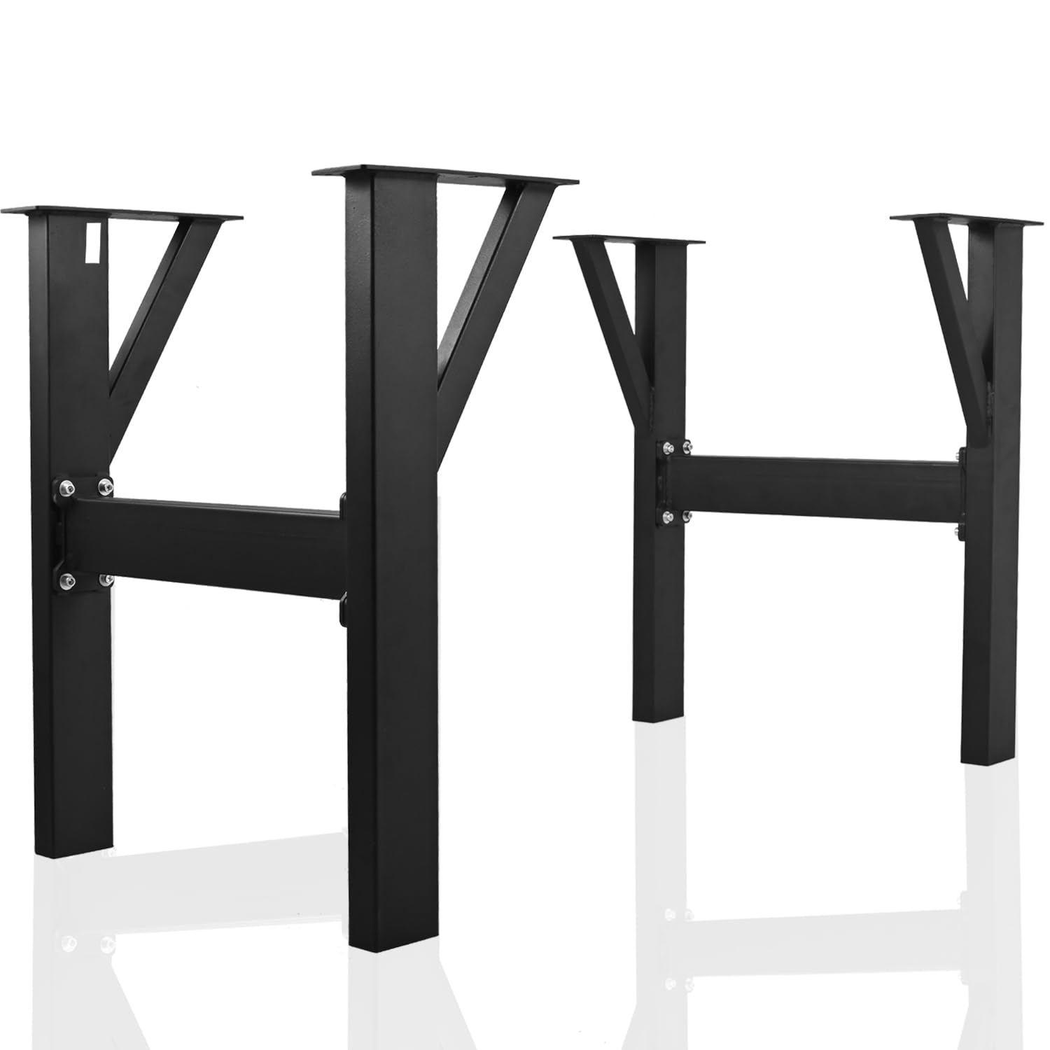 Minneer Enhanced 28" H x 30" W HShaped Metal Legs High Strength Alloy