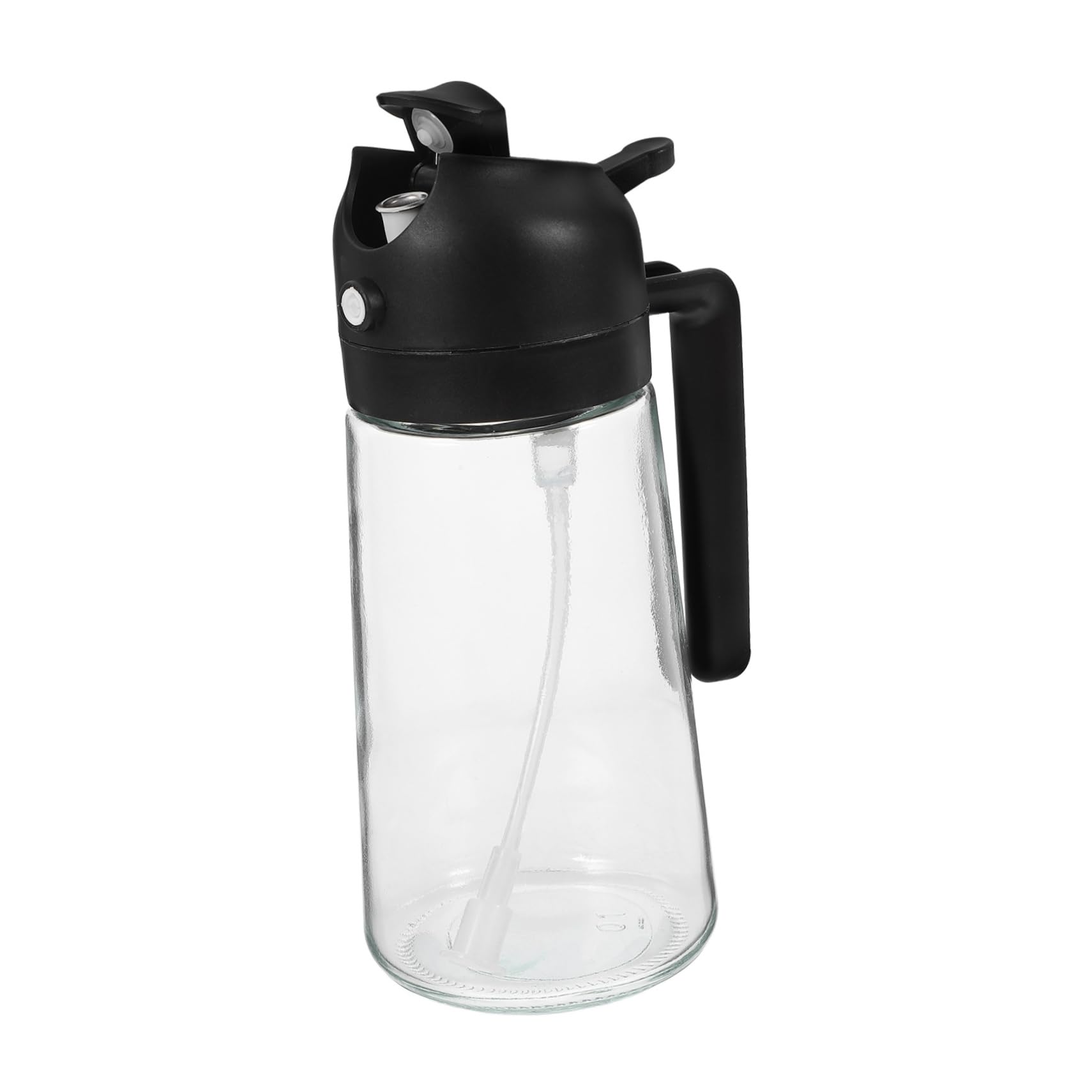 Ciieeo Oil Sprayer Press Type Cooking Glass Oil Sprayer Bottle Oil Mister for Kitchen Leakproof Oil Dispenser