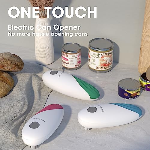 HAUSHOF Electric Can Opener, Automatic Tin Opener with One Touch Switch, Hands-Free and Smooth Edge Battery Tin Openers for The Elderly and Arthritic, Blue - Image 8