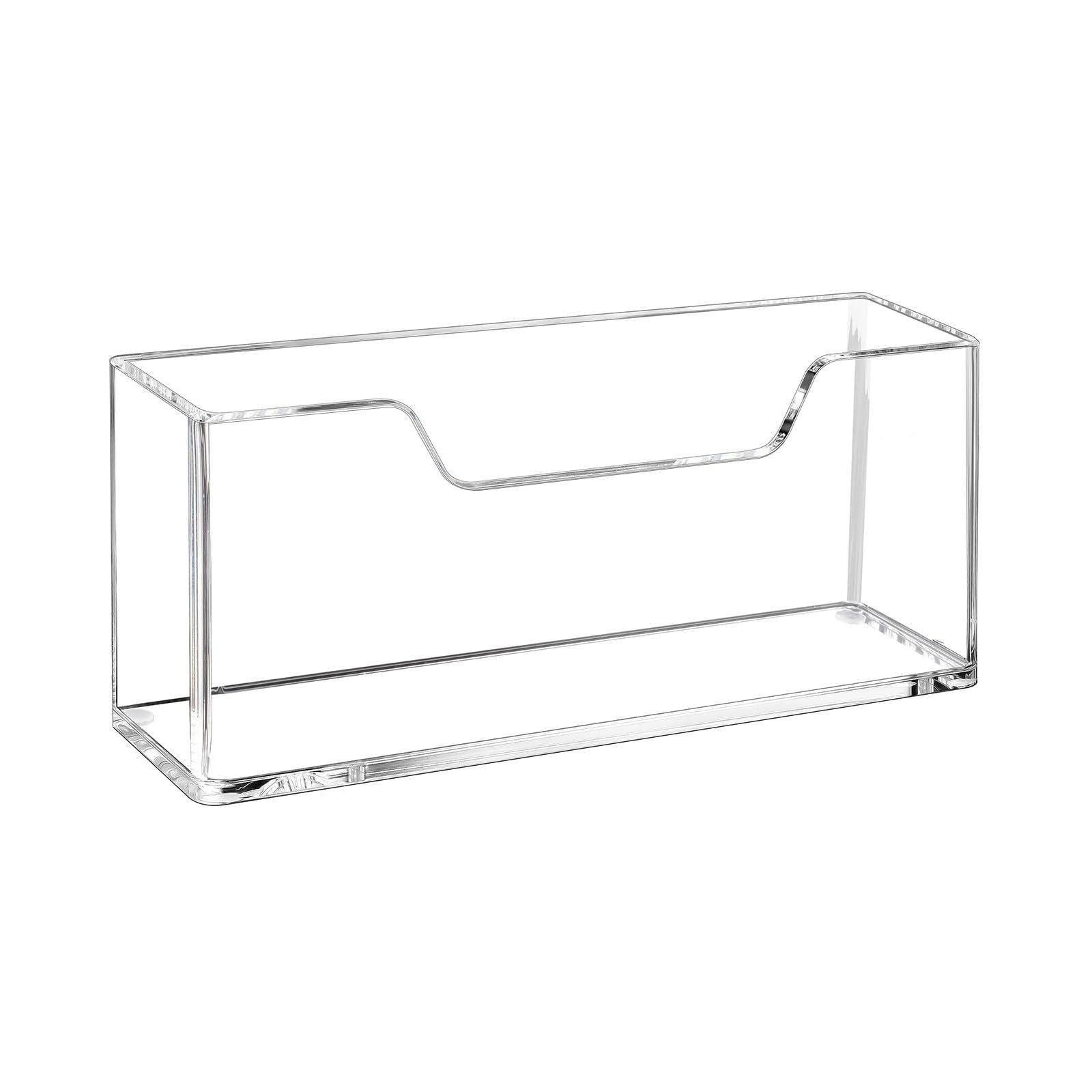 Space Saving Vertical Acrylic Napkin Tray Dispenser for Bathroom Kitchen Countertop Organizers Bathroom Napkin Organizers