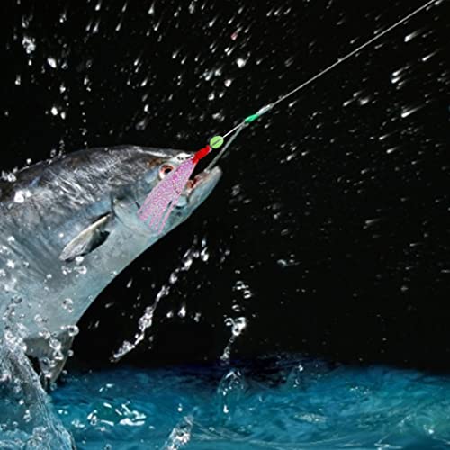 Vissersopplantingen Pre-gebonden zee Hoog koolstofstaal Visserijhaken kleurrijke visstateren 36 st. - Image 5