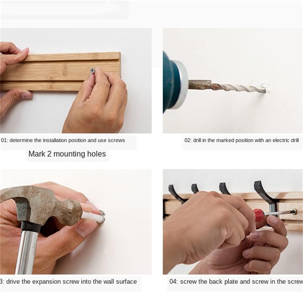 Solid Wood Wall Hook Coat Rack Wall Hanger Key Holder(40 * 5.5cm)