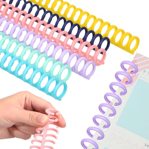 Reliures de rechange avec 30 anneaux Tofficu pour recharges A4, lot de 12 pièces