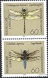 BRD (BR.Deutschland) Prophila Collection BRD (BR.Deutschland) SZd3 postfrisch ** MNH 1991 Libellen (Briefmarken für Sammler) Wirbellose Tiere Sonstige (Insekten, Schnecken, Bienen …)