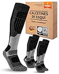 sockenkauf24 Calcetines Esquí para Hombre Lana Mer...: LANA MERINA PARA MÁXIMO CONFORT: Nuestras calcetines térmicos de esquí para hombre están hechos con un 40% de lana merina de primera calidad, perfecto para temperaturas bajo cero. La regulación natural de temperatura de la merina mantiene los pies ca...