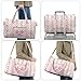 Gogavesne Salamander Quilted Travel Bag for Women Crossbody Tote Handbag with Handle Pink Duffle Bag for Women Weekend Trip Fashion Personal Item Travel Bag