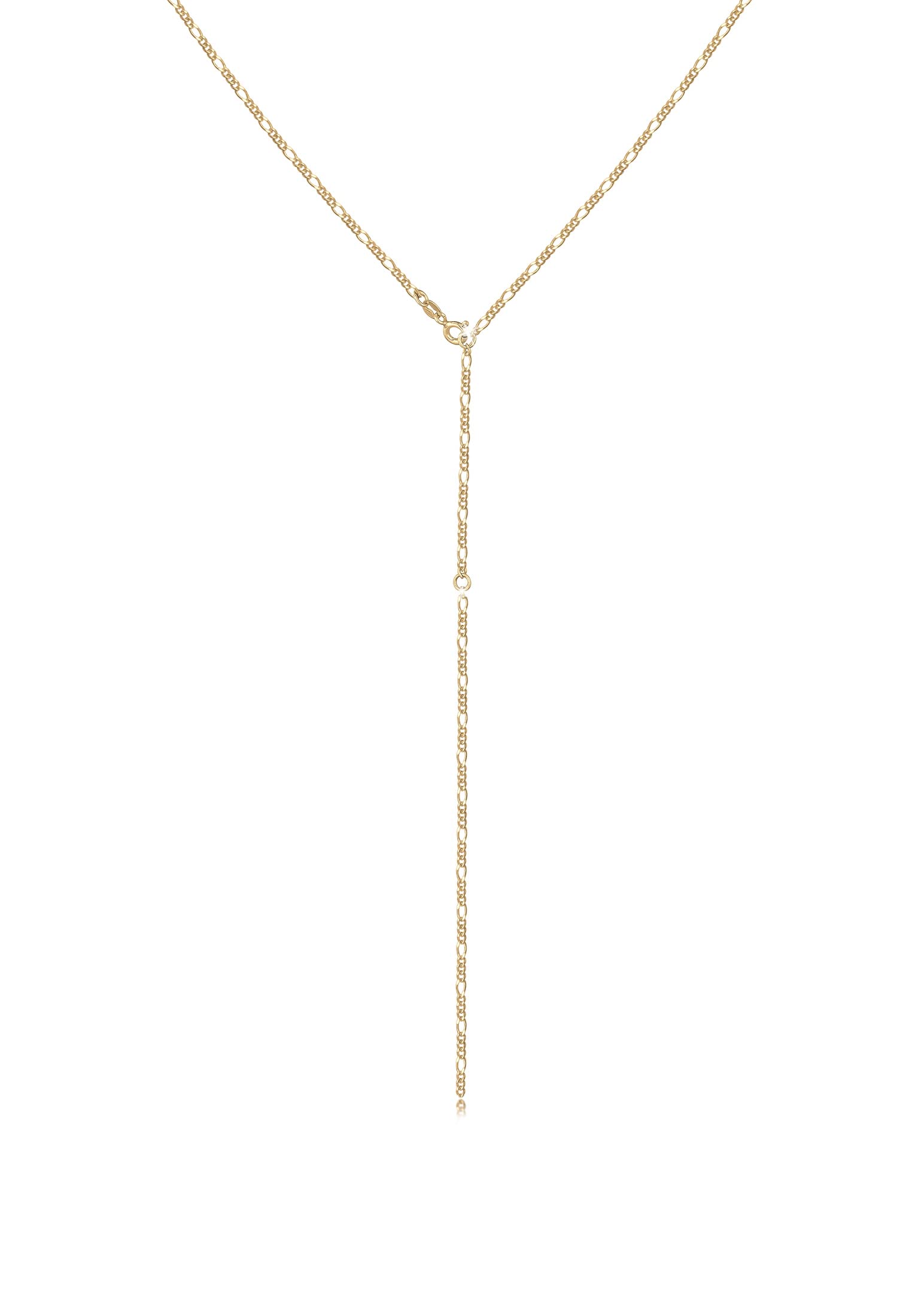 Elli Halskette Damen Figaro Y-Kette Trend Verstellbar 925 Silber