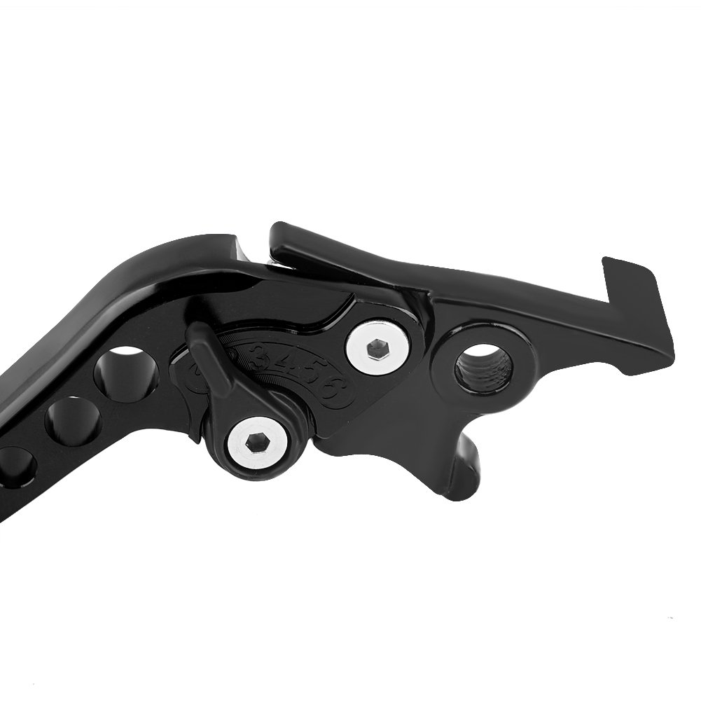Leve Freno Scooter + Leve Del Freno Per Moto, 1 Paio Di Modifica Per Scooter In Lega Di Alluminio Cnc Leva Del Freno A Doppio Disco Leva Della Frizione Del Freno A Doppio Disco(Nero)